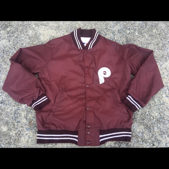 Vintage Other - Vintage PHILLIES Baseball MLB Jacket Dub Sided M